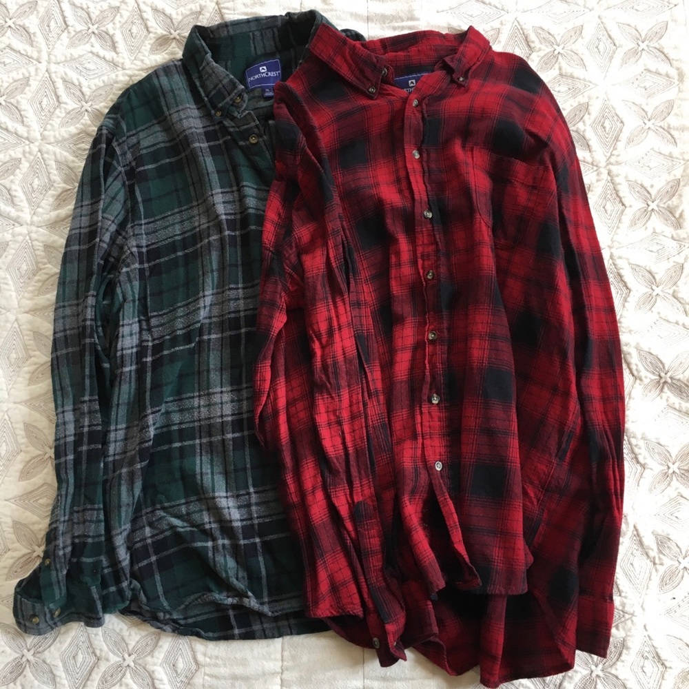 2 Flannel Shirts